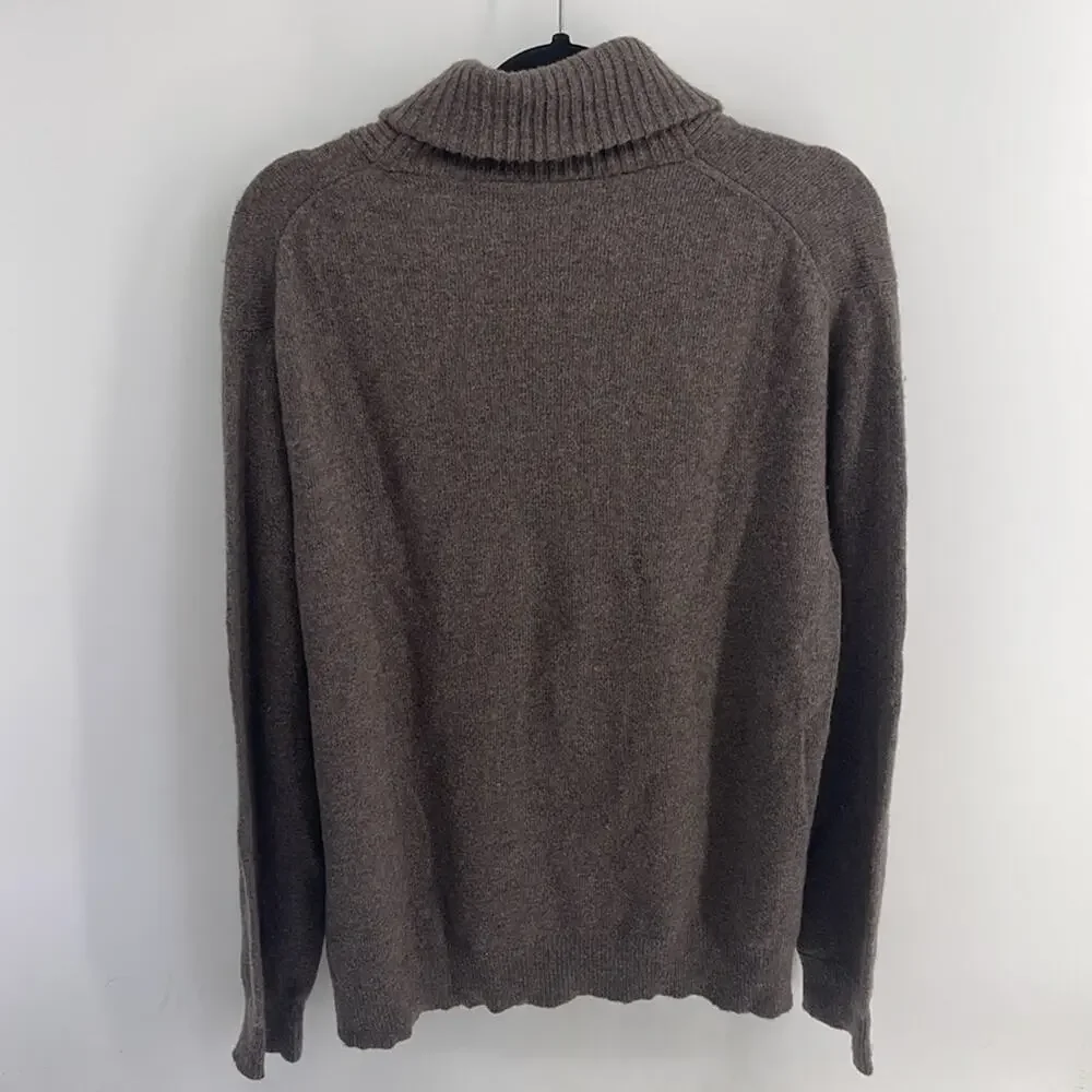 J. Crew Factory Lambs wool blend shawl collar pullover knit sweater sz XXL